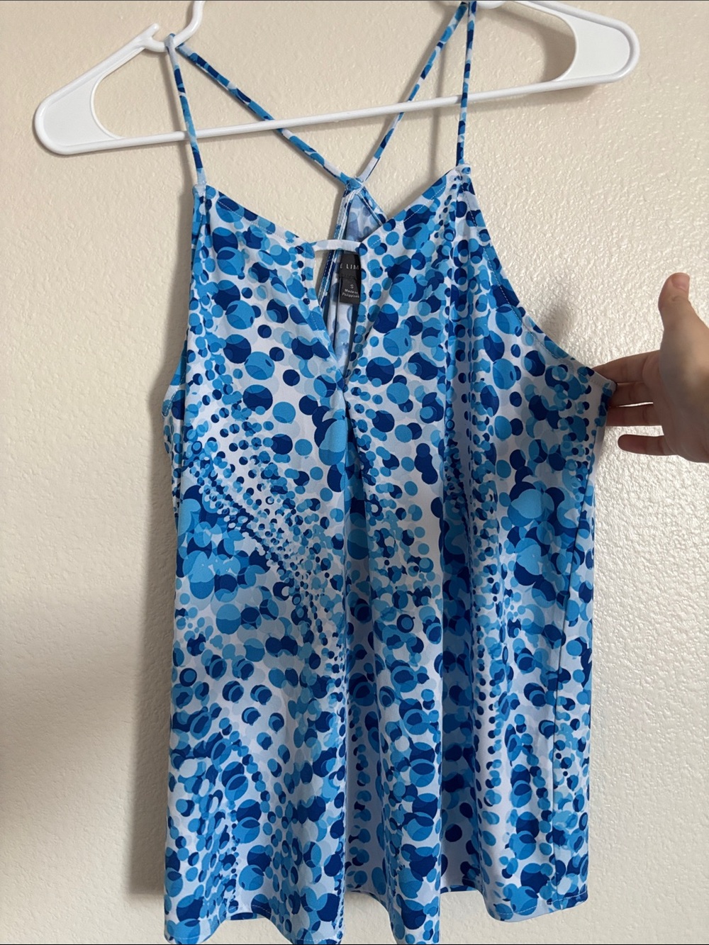 The Limited Size Small Strappy Bubble Print Blouse